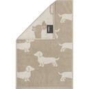 Cawö Cawo We love Dogs gemustert 6246 Gastendoekje 30x50 natur/beige