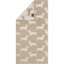 Cawö Cawo We love Dogs gemustert 6246 Gastendoekje 30x50 natur/beige
