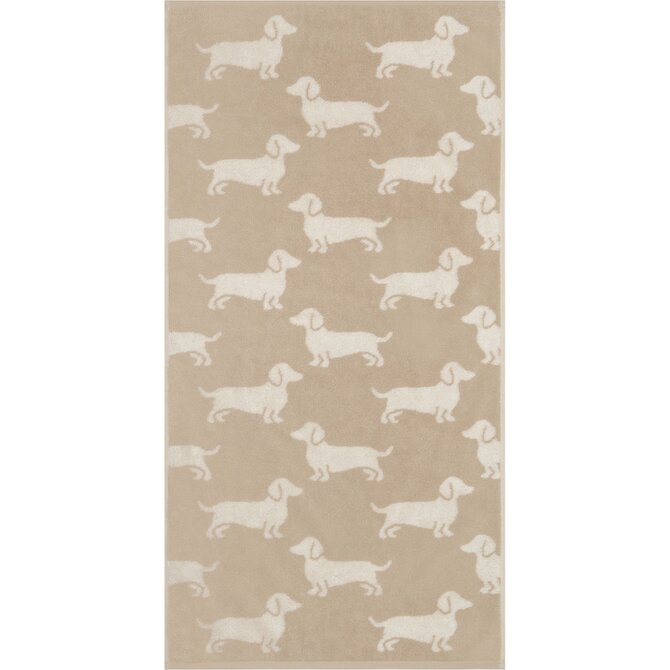 Cawo We love Dogs gemustert 6246 Badlaken 80x150 natur/beige