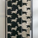 Cawö Cawo We love Dogs gemustert 6246 Handdoek 50x100 schwarz/beige