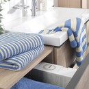 Cawö Cawo Lines Streifen 6256 Badlaken 80x150 capri