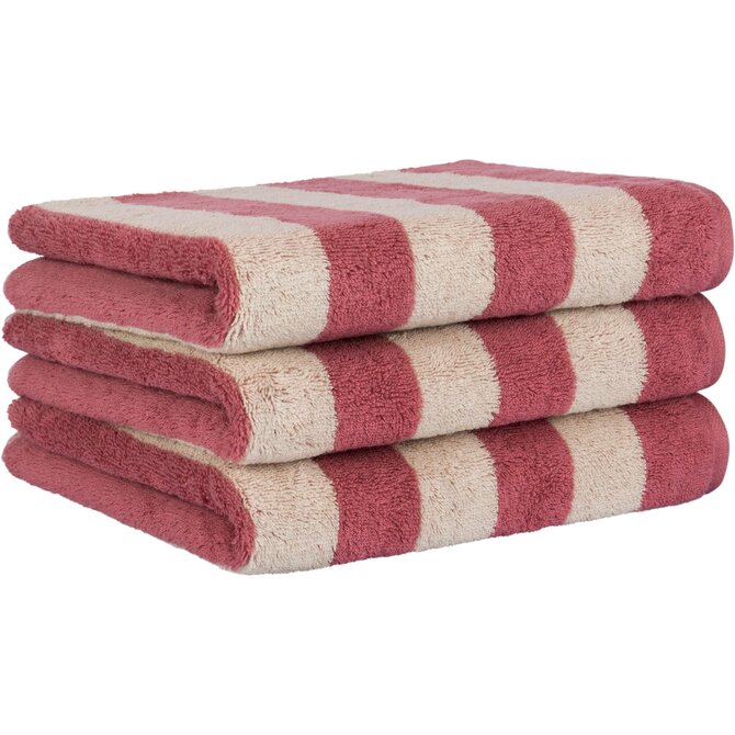 Cawo Lines Streifen 6256 Handdoek 50x100 beere Cawo Lines Streifen 6256 Handdoek 50x100 beere