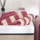 Cawö Cawo Lines Streifen 6255 Gastendoekje 30x50 beere