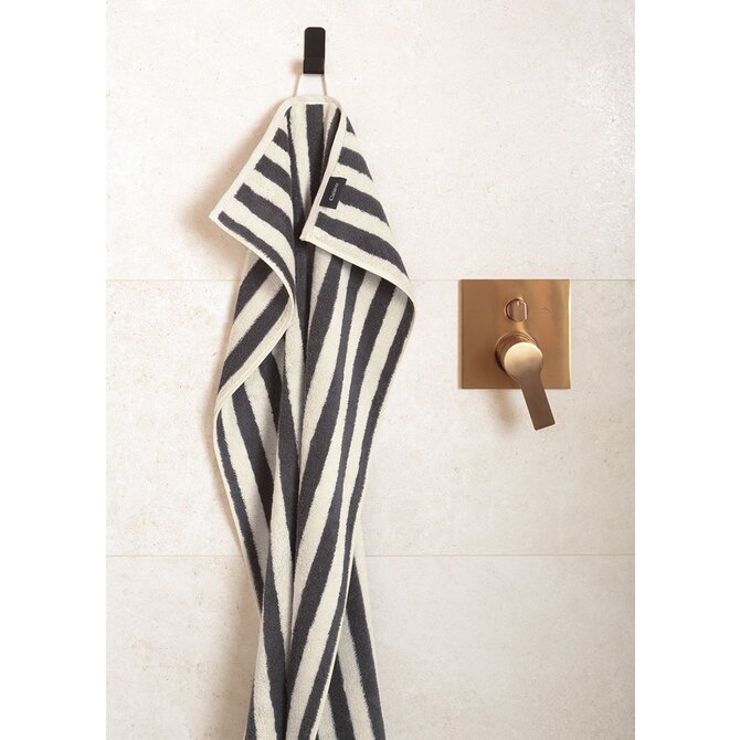 Cawo Studio Streifen 6252 Handdoek 50x100 anthrazit Cawo Studio Streifen 6252 Handdoek 50x100 anthrazit