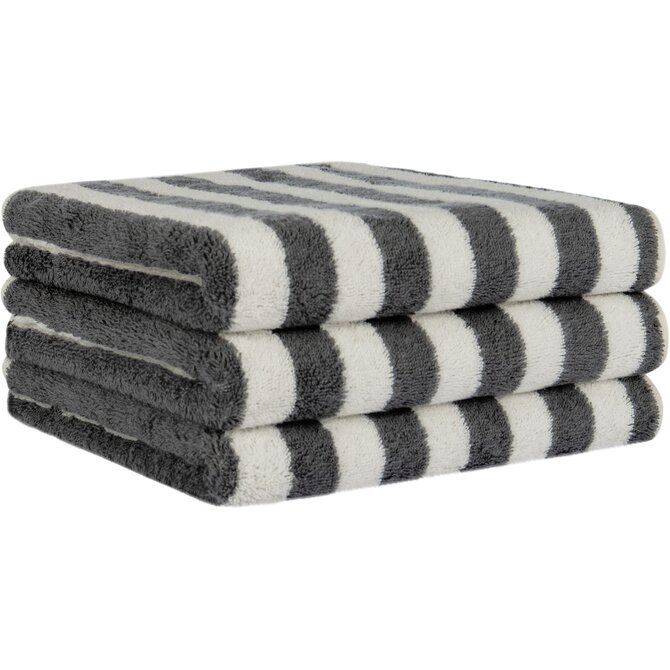 Cawo Studio Streifen 6252 Douchelaken 70x140 anthrazit Cawo Studio Streifen 6252 Douchelaken 70x140 anthrazit