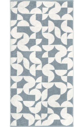 Cawo Studio gemustert 6251 Handdoek 50x100 nordic blue