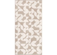 Cawo Studio gemustert 6251 Handdoek 50x100 leinen