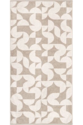 Cawo Studio gemustert 6251 Handdoek 50x100 leinen