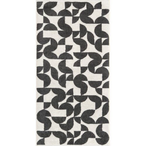 Cawö Cawo Studio gemustert 6251 Handdoek 50x100 anthrazit afbeelding