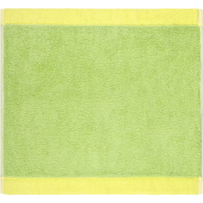 Cawo Lifestyle Splash Doubleface 7071 Gezichtsdoekje 30x30 pistazie/lemon