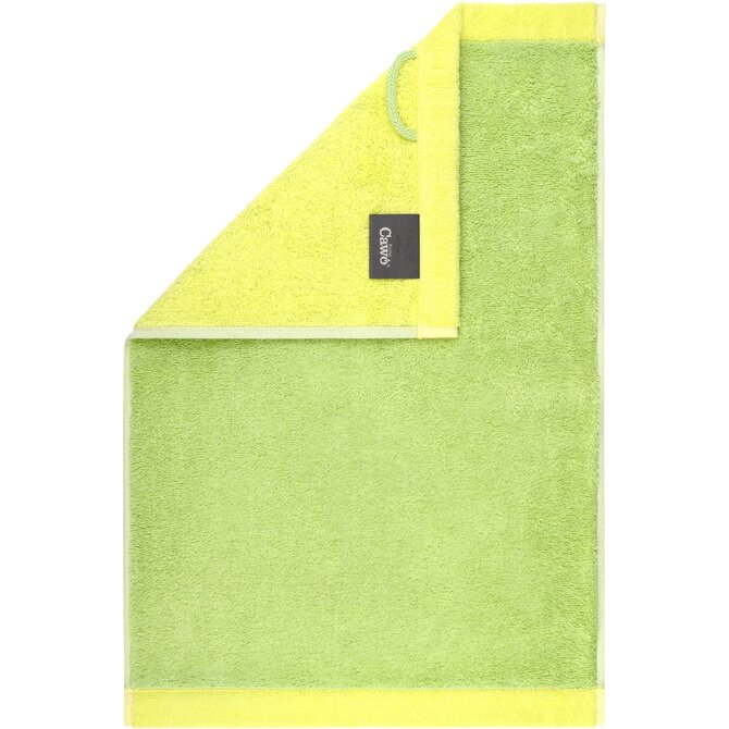 Cawo Lifestyle Splash Doubleface 7071 Gezichtsdoekje 30x30 pistazie/lemon