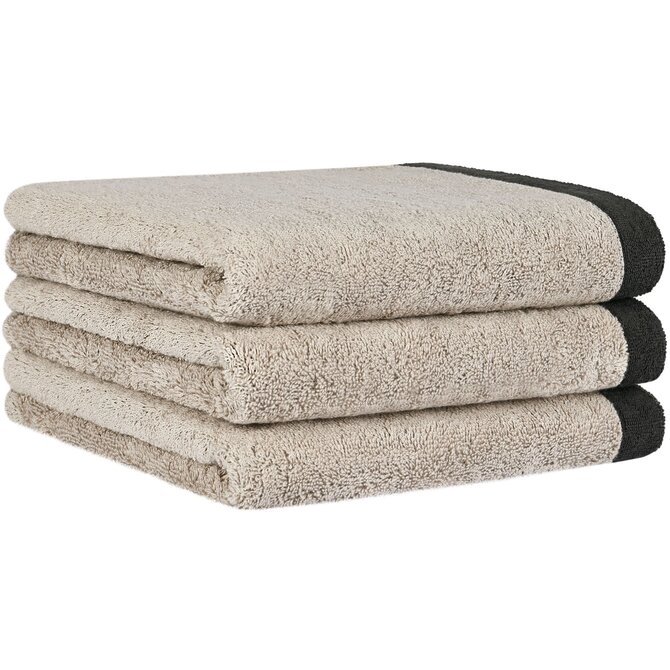 Cawo Lifestyle Splash Doubleface 7071 Douchelaken 70x140 leinen/basalt Cawo Lifestyle Splash Doubleface 7071 Douchelaken 70x140 leinen/basalt