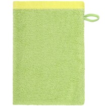 Cawo Lifestyle Splash Doubleface 7071 Washandje 16x22 pistazie/lemon