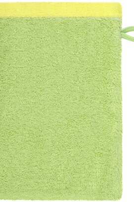 Cawo Lifestyle Splash Doubleface 7071 Washandje 16x22 pistazie/lemon