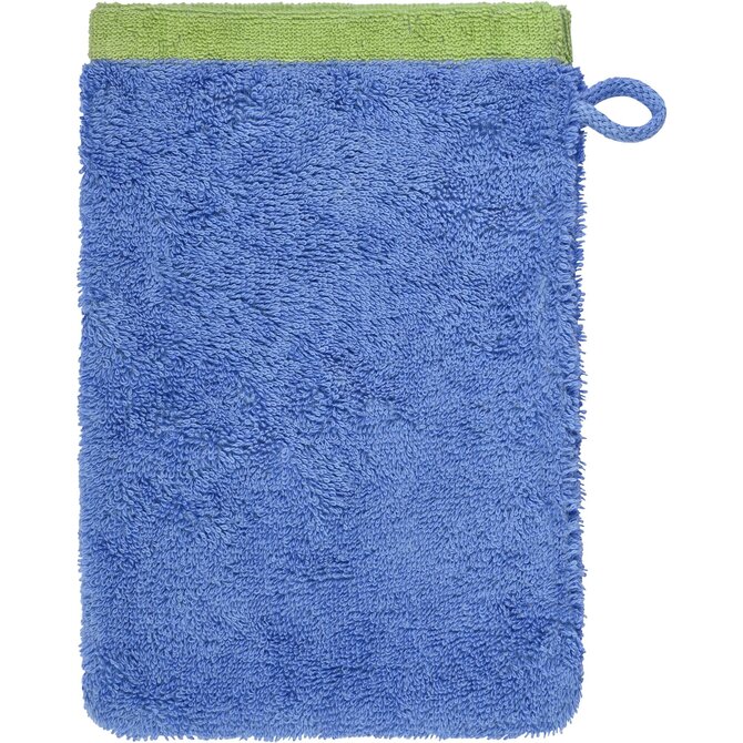 Cawo Lifestyle Splash Doubleface 7071 Washandje 16x22 capri/pistazie