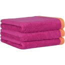 Cawö Cawo Lifestyle Splash Doubleface 7071 Handdoek 50x100 pink/mandarine