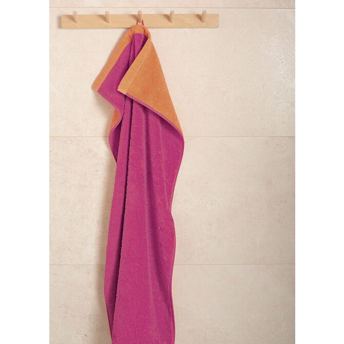 Cawo Lifestyle Splash Doubleface 7071 Handdoek 50x100 pink/mandarine Cawo Lifestyle Splash Doubleface 7071 Handdoek 50x100 pink/mandarine