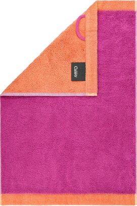 Cawo Lifestyle Splash Doubleface 7071 Gastendoekje 30x50 pink/mandarine