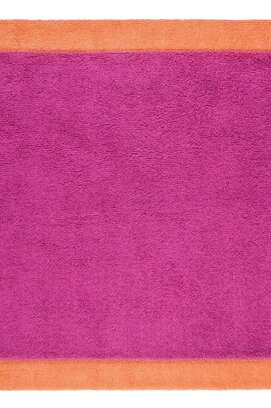 Cawo Lifestyle Splash Doubleface 7071 Gezichtsdoekje 30x30 pink/mandarine