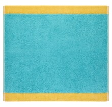 Cawo Lifestyle Splash Doubleface 7071 Gezichtsdoekje 30x30 türkis/apricot