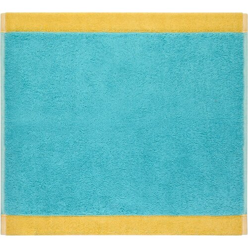Cawö Cawo Lifestyle Splash Doubleface 7071 Gezichtsdoekje 30x30 türkis/apricot afbeelding