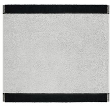 Cawo Lifestyle Splash Doubleface 7071 Gezichtsdoekje 30x30 platin/schwarz