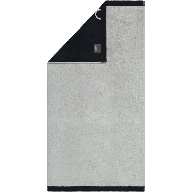 Cawo Lifestyle Splash Doubleface 7071 Douchelaken 70x140 platin/schwarz Cawo Lifestyle Splash Doubleface 7071 Douchelaken 70x140 platin/schwarz