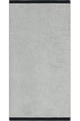 Cawo Lifestyle Splash Doubleface 7071 Handdoek 50x100 platin/schwarz