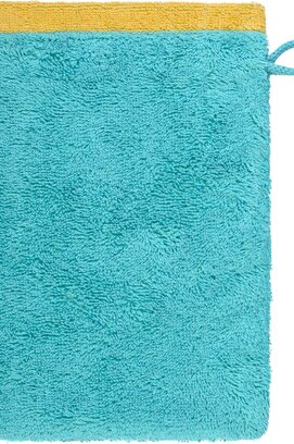 Cawo Lifestyle Splash Doubleface 7071 Washandje 16x22 türkis/apricot