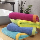 Cawö Cawo Lifestyle Splash Doubleface 7071 Washandje 16x22 türkis/apricot