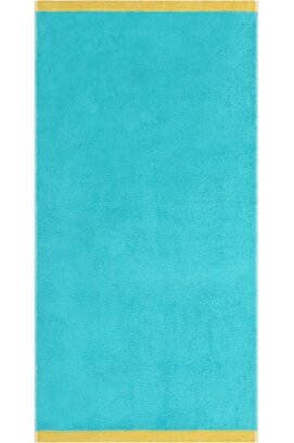 Cawo Lifestyle Splash Doubleface 7071 Douchelaken 70x140 türkis/apricot