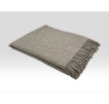 McNutt of Donegal  plaid Forever Wool 145x200 Pebble