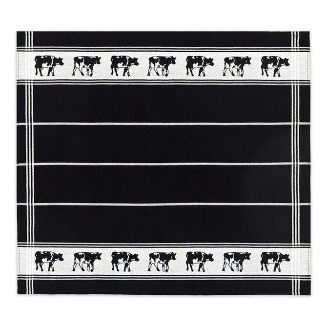 DDDDD Theedoek Koe 60x65 Zwart DDDDD Theedoek Koe 60x65 Zwart