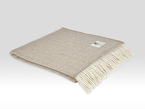 Mcnutt of Donegal McNutt of Donegal plaid pure wool Heritage 145x200 Sandstone