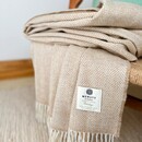 Mcnutt of Donegal McNutt of Donegal  plaid pure wool Heritage 145x200 Sandstone