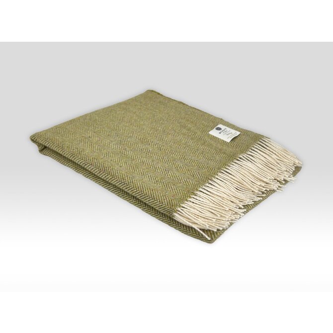 McNutt of Donegal  plaid pure wool Heritage 145x200 Spring green