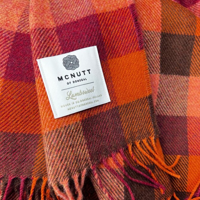 McNutt of Donegal plaid lambswool 140x200 Fall McNutt of Donegal plaid lambswool 140x200 Fall