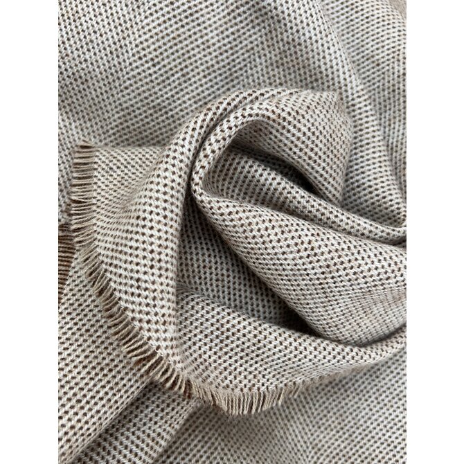 McNutt of Donegal plaid lambswool 140x200 Spotted butterscotch