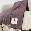 Mcnutt of Donegal McNutt of Donegal plaid lambswool 140x200 Burgundy