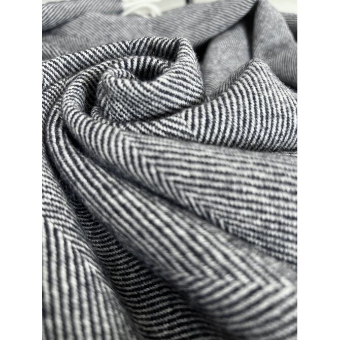 McNutt of Donegal plaid lambswool 140x200 Navy