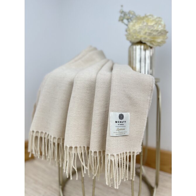 McNutt of Donegal plaid lambswool 140x200 Linen