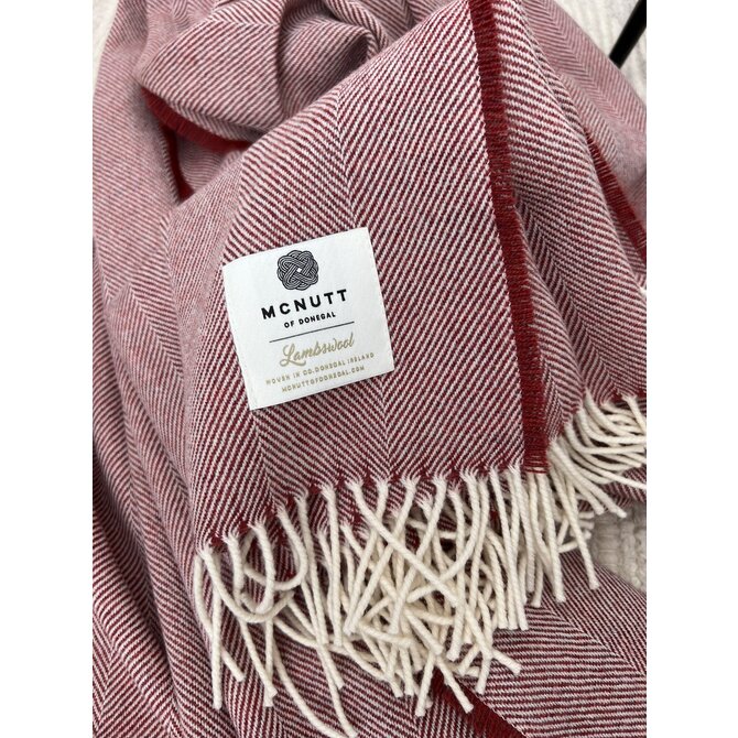 McNutt of Donegal plaid lambswool 140x200 Tabasco McNutt of Donegal plaid lambswool 140x200 Tabasco