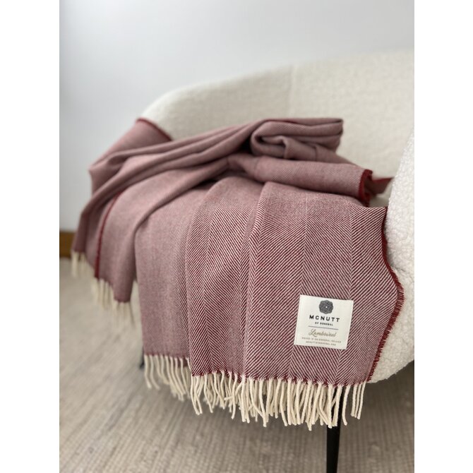 McNutt of Donegal plaid lambswool 140x200 Tabasco McNutt of Donegal plaid lambswool 140x200 Tabasco