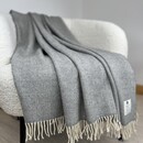 Mcnutt of Donegal McNutt of Donegal plaid lambswool 140x200 Uniform Grey