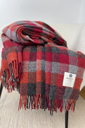 McNutt of Donegal  plaid pure wool Home 145x200 Fireside check