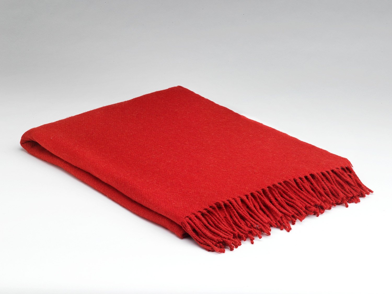 Plaid Rood Luxe McNutt of Donegal Plaid Cashmere Lambswool - Rood 140x200 | Bedshop.nl