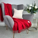 Mcnutt of Donegal McNutt of Donegal  plaid Cashmere Lambswool 140x200 Rouge