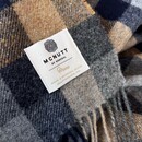 Mcnutt of Donegal McNutt of Donegal  plaid pure wool Home 145x200 Mustard Navy block