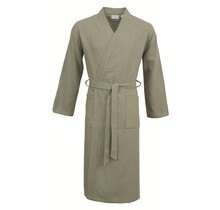 Carl Ross Unisex Badjas Kimono 38100 Forest green/Silver M