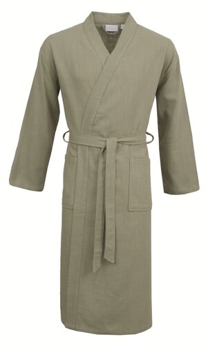 Carl Ross Carl Ross Unisex Badjas Kimono 38100 Forest green/Silver L afbeelding